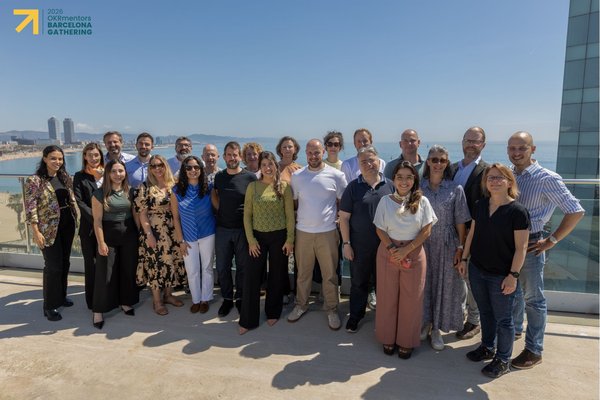 OKR Mentors Annual Gathering 2026 — Barcelona group photo