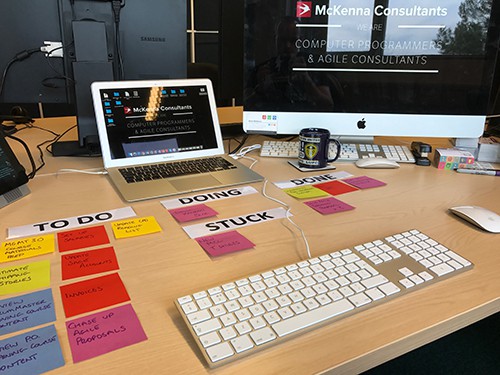Desktop Kanban at McKenna Consultants