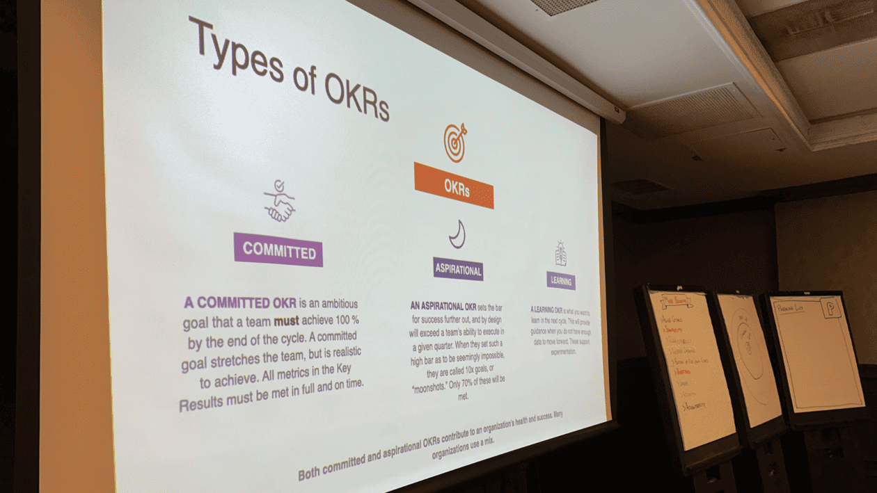 Types of OKRs. McKenna Agile Consultants