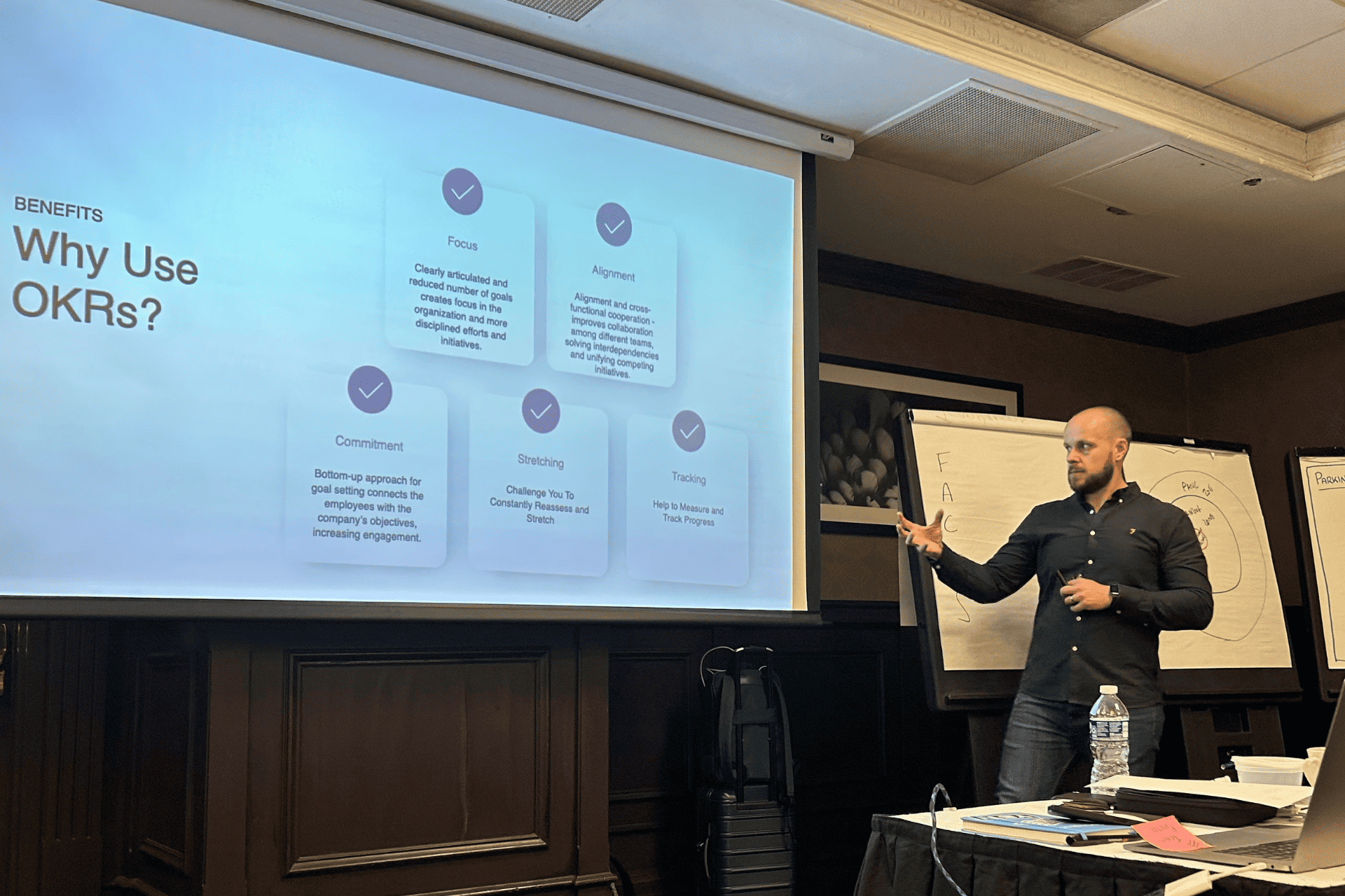 Bring A Laser Focus to Your 2024 Goals With OKRs. Bespoke, Internal OKR Workshops Delivered by McKenna Agile Consultants