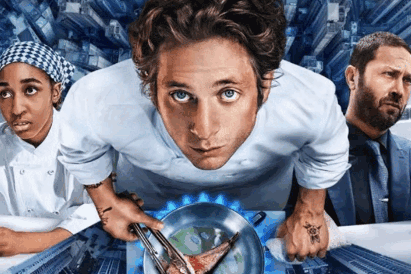 "The Bear" Season 4 partial poster featuring Ayo Edebiri, Jeremy Allen White and Ebon Moss-Bachrach. FX/HULU