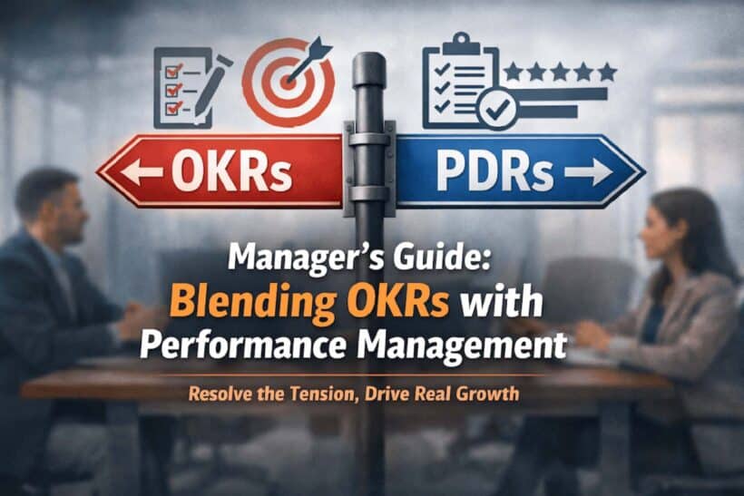 Signposting managers on how to use OKRs and PDRs